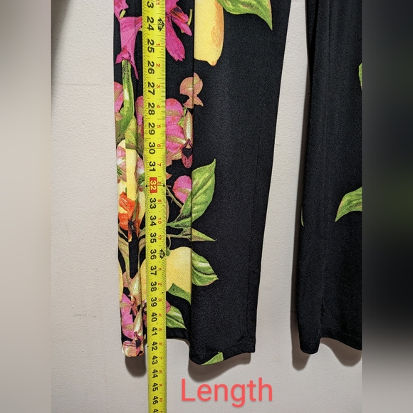 INC Women's Floral Black Pants - Picture 7 of 7